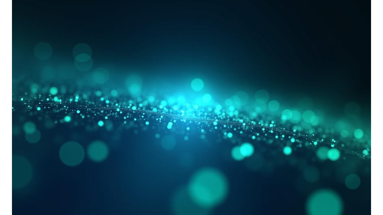 Abstract depiction of digital financial technology with glowing data streams and interconnected nodes, representing speed and efficiency.