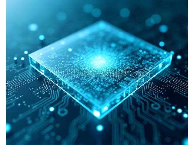 Magnifying glass over a complex digital network, revealing clear, easy-to-understand data points, representing transparency in technology.