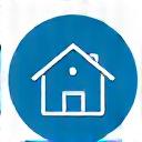 Icon of a house with a repair tool, signifying home issues.