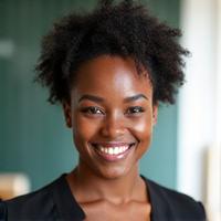 Smiling Brenda Lewis, a teacher