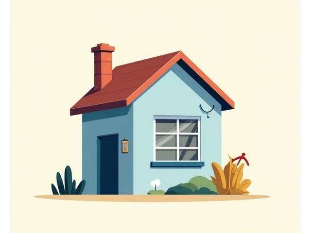 Illustration of a house with a leaking roof, indicating urgent home maintenance.