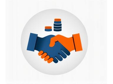 Two hands shaking over a document, symbolizing credit building and trust