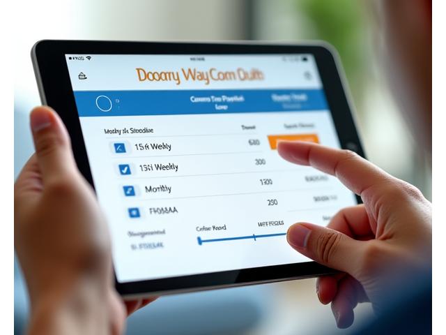 Interactive loan repayment calculator with a visually displayed payment schedule