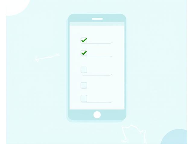Illustration of a student easily checking boxes on a digital form, representing a simplified application process.