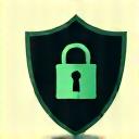 Abstract shield icon, symbolizing data privacy and protection